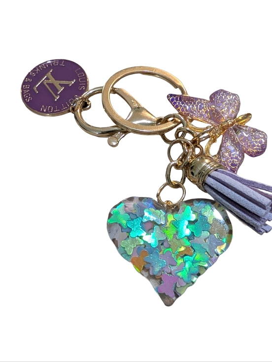 Authentic Louis Vuitton Trunks & Bags Charm, Dark purple - Picture 4 of 10